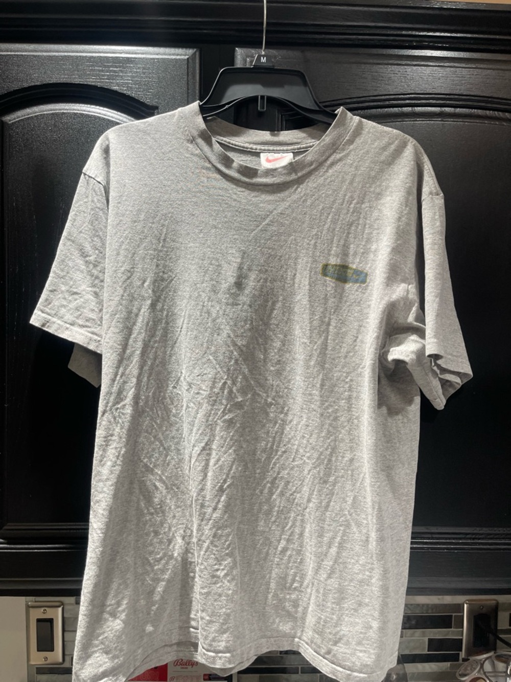 Vintage Early 2000s Faded Graphic Gray Nike Short Sleeve T Shirt Size M
